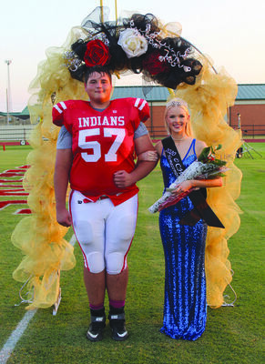 Reece Middick was named the 2020 Comanche High School Football Homecoming King and Sadie Allie was named the 2020 Comanche High school Football Homecoming Queen in a ceremony before last Friday night’s football game with Perkins-Tryon.